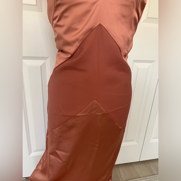 Light nude pink H&M maxi dress with open back size 6 - Picture 3 of 12